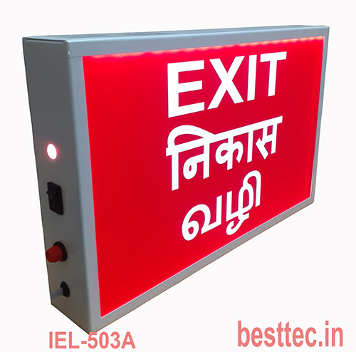 acrylic emergency exit signage