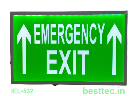 acrylic emergency exit signage