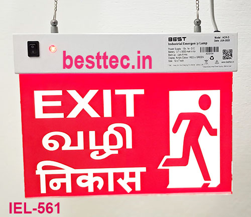 best safety emergency exit sign acrylic displays